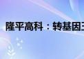 隆平高科：转基因玉米市场需求预计将扩大