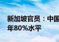 新加坡官员：中国访新游客数已恢复至2019年80%水平