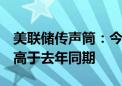 美联储传声筒：今年迄今只有三月的核心CPI高于去年同期