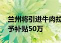 兰州将引进牛肉拉面产业紧缺人才 最高可给予补贴50万