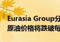 Eurasia Group分析师：到2024年底布伦特原油价格将跌破每桶80美元