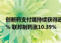 创新药支付端持续获得政策助力！港股创新药ETF涨超2.00% 联邦制药涨10.39%