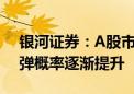 银河证券：A股市场处在探底过程中 未来反弹概率逐渐提升