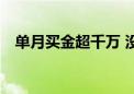 单月买金超千万 没想到竟是网店店主……