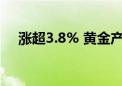 涨超3.8% 黄金产业ETF盘中上涨3.84%