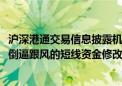 沪深港通交易信息披露机制8月19日调整！影响如何？私募：倒逼跟风的短线资金修改策略