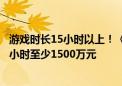 游戏时长15小时以上！《黑神话：悟空》开发成本曝光：每小时至少1500万元