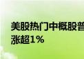 美股热门中概股普涨 纳斯达克中国金龙指数涨超1%