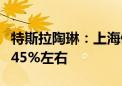 特斯拉陶琳：上海储能超级工厂建设进度已达45%左右