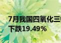 7月我国四氧化三钴出口量为368.49吨 环比下跌19.49%