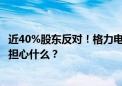 近40%股东反对！格力电器员工持股计划“涉险过关” 市场担心什么？