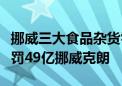 挪威三大食品杂货零售商因违反反垄断规定被罚49亿挪威克朗