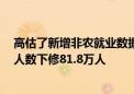 高估了新增非农就业数据？美国截至3月的一年非农就业总人数下修81.8万人