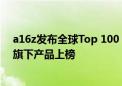 a16z发布全球Top 100 AI应用榜单：字节跳动和美图公司旗下产品上榜