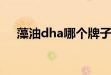 藻油dha哪个牌子好（dha哪个牌子好）