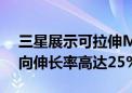 三星展示可拉伸Micro LED屏幕原型 Z轴方向伸长率高达25%