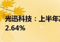 光迅科技：上半年净利润2.09亿元 同比下降12.64%