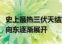 史上最热三伏天结束！北方一场强降雨正自西向东逐渐展开