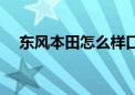 东风本田怎么样口碑（东风本田怎么样）