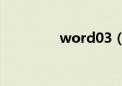 word03（word03转07）