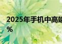 2025年手机中高端背板技术渗透率或突破60%