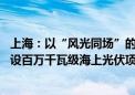 上海：以“风光同场”的模式进行海上光伏规划布局 开发建设百万千瓦级海上光伏项目集群