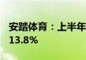 安踏体育：上半年收入337.35亿元 同比增长13.8%