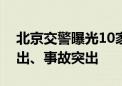 北京交警曝光10家高风险运输企业：违法突出、事故突出