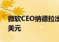 微软CEO纳德拉出售14398股 套现约600万美元