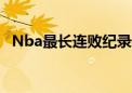 Nba最长连败纪录是多少（nba最长连败）