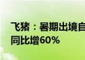 飞猪：暑期出境自由行占比超八成 国内租车同比增60%