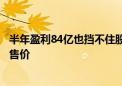 半年盈利84亿也挡不住股价暴跌？山西汾酒股价跌破老白汾售价