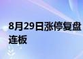 8月29日涨停复盘：消费电子强势 科森科技4连板