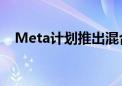 Meta计划推出混合现实眼镜代号“海鹦”