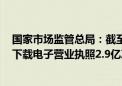 国家市场监管总局：截至目前 全国共有7635万家经营主体下载电子营业执照2.9亿次