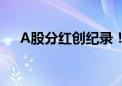 A股分红创纪录！中期分红近5300亿元