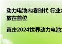 动力电池内卷时代 行业龙头呼吁：把竞争放到一边 把安全放在首位|直击2024世界动力电池大会