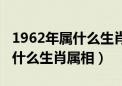 1962年属什么生肖属相今年多大（1962年属什么生肖属相）