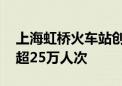 上海虹桥火车站创暑运旅客发送量新高 日均超25万人次