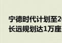 宁德时代计划至2027年建成3000座换电站 长远规划达1万座