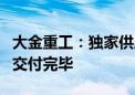 大金重工：独家供应法国海上风电场单桩基础交付完毕