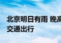 北京明日有雨 晚高峰交通压力大 请尽量公共交通出行