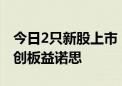 今日2只新股上市：深交所主板速达股份、科创板益诺思