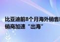 比亚迪前8个月海外销售新能源乘用车超26万辆 收购欧洲经销商加速“出海”