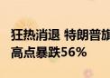 狂热消退 特朗普旗下社交媒体公司股价从7月高点暴跌56%