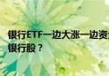 银行ETF一边大涨一边资金净流出 如果不是险资 到底谁在买银行股？