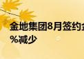 金地集团8月签约金额下降56.8% 同比46.83%减少