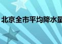 北京全市平均降水量3.7毫米 全市最大在延庆