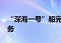 “深海一号”船完成1000公里多波束测线任务