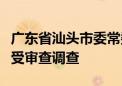 广东省汕头市委常委、市政府副市长林锐武接受审查调查